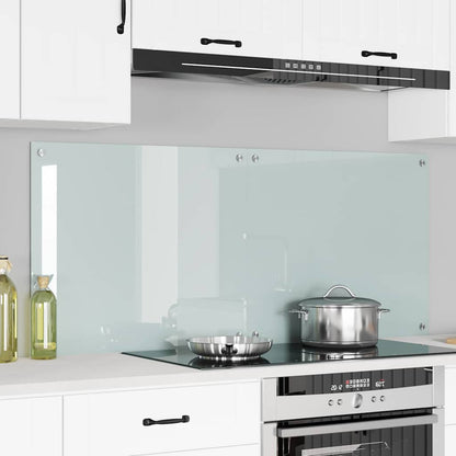 Kitchen Backsplash White 70 x 40 cm Tempered Glass 2 pcs Milk 70 cm 60 cm