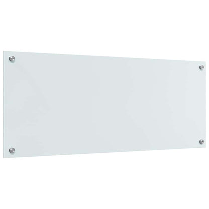 Kitchen Backsplash White 70 x 40 cm Tempered Glass 2 pcs Milk 100 cm 40 cm