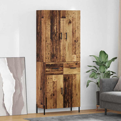 vidaXL Highboard 69.5x34x180 cm Engineered Wood 2 doors 2 drawers