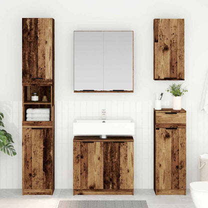 vidaXL Bathroom Cabinet Set 3 pcs Old Wood Engineered Wood 1