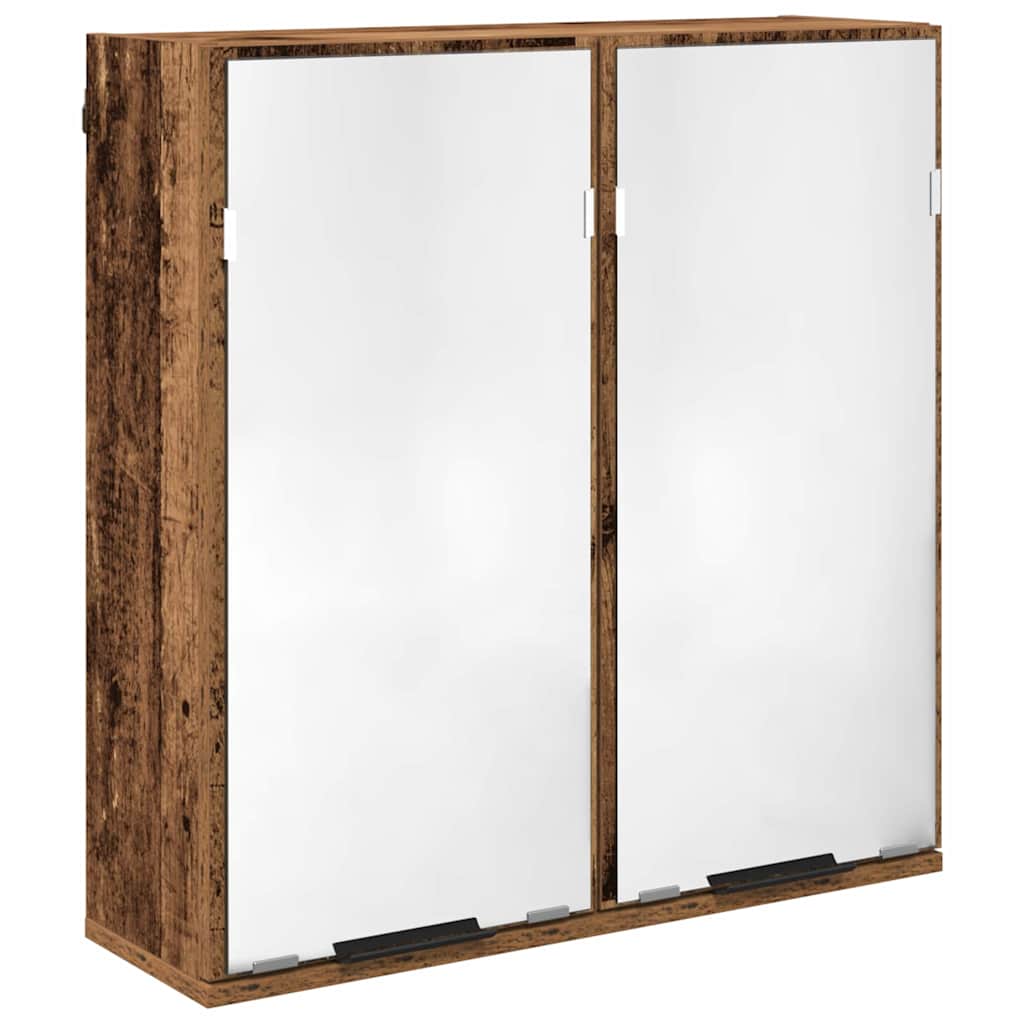 vidaXL Bathroom Cabinet Set 3 pcs Old Wood Engineered Wood 5