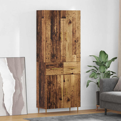 vidaXL Highboard 69.5x34x180 cm Engineered Wood 2 doors 2 drawers