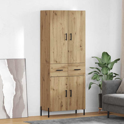vidaXL Highboard 69.5x34x180 cm Engineered Wood 2 doors 2 drawers
