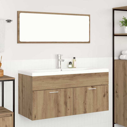 vidaXL Bathroom Cabinet Artisan Oak 100 x 38.5 x 46 cm Engineered Wood 4