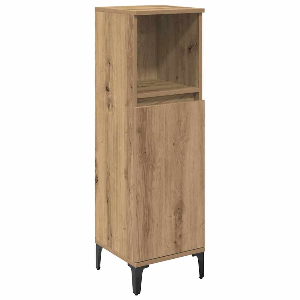 vidaXL Bathroom Furniture Set 3 pcs Artisan Oak Engineered wood 4