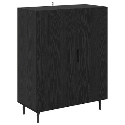 Highboard 69.5x34x180 cm Engineered Wood 2 Doors Black oak