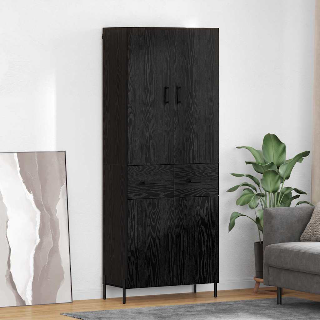 vidaXL Highboard 69.5x34x180 cm Engineered Wood 2 doors 2 drawers
