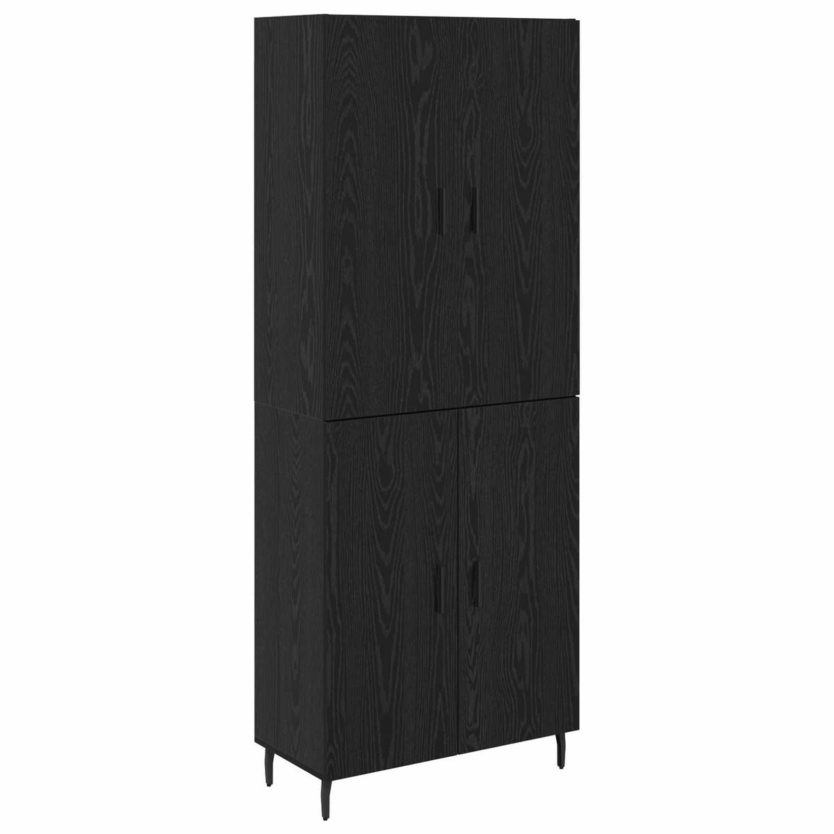 Highboard 69.5x34x180 cm Engineered Wood 2 Doors Black oak