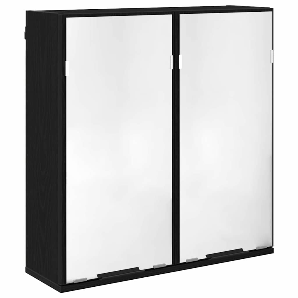 vidaXL Bathroom Cabinet Set 3 pcs Black Oak Engineered Wood 5