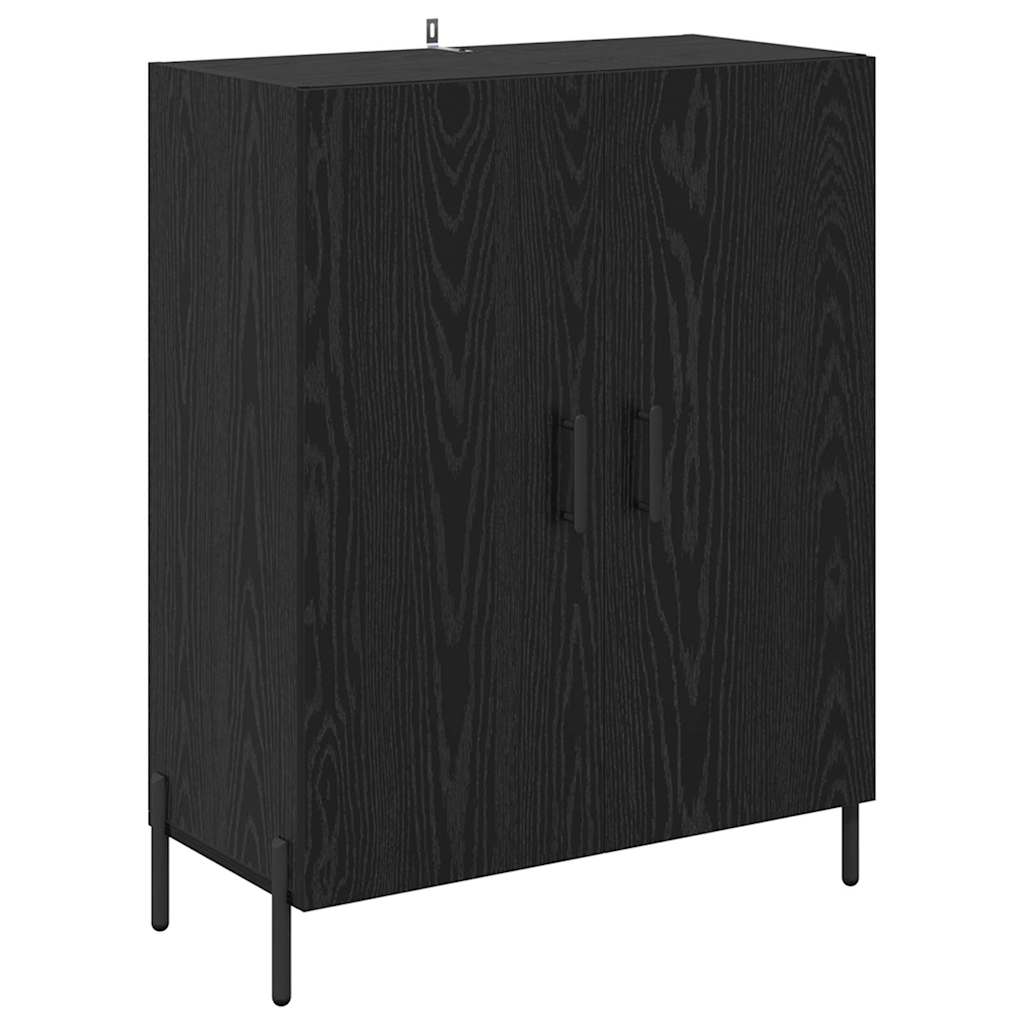 Highboard 69.5x34x180 cm Engineered Wood 2 Doors Black oak