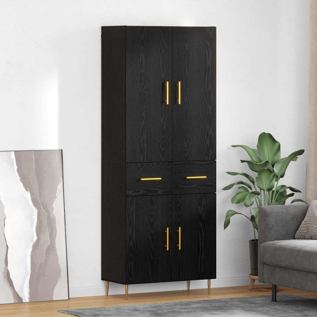 vidaXL Highboard 69.5x34x180 cm Engineered Wood 2 doors 2 drawers