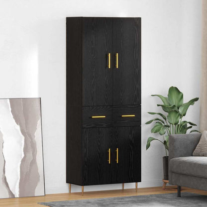 vidaXL Highboard 69.5x34x180 cm Engineered Wood 2 doors 2 drawers