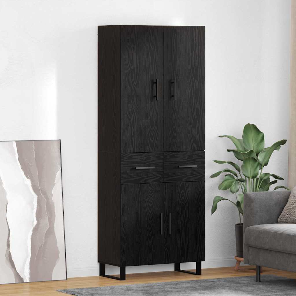 vidaXL Highboard 69.5x34x180 cm Engineered Wood 2 doors 2 drawers