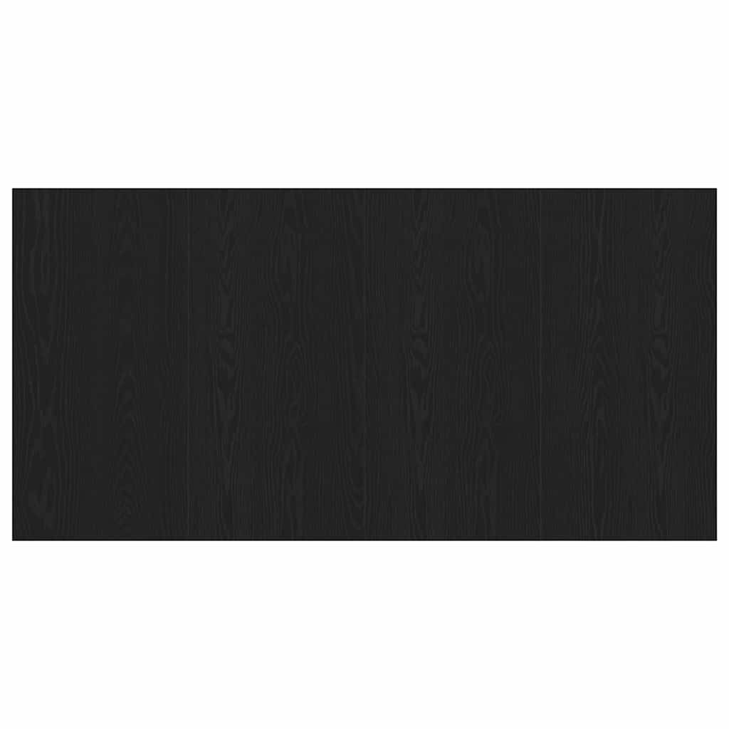 Bed Headboard with Cabinets Engineered Wood One Drawer Black oak