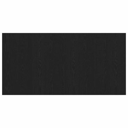 Bed Headboard with Cabinets Engineered Wood One Drawer Black oak