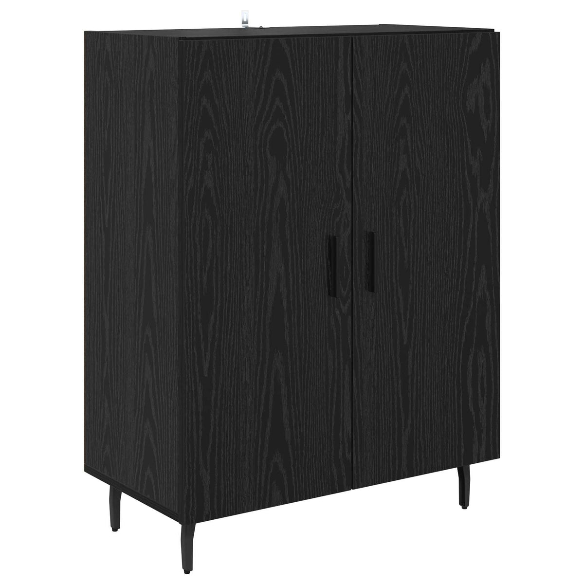 Highboard 69.5x34x180 cm Engineered Wood 2 Doors Black oak