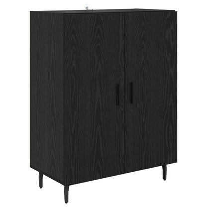 Highboard 69.5x34x180 cm Engineered Wood 2 Doors Black oak