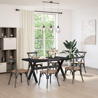 vidaXL Dining Table NOAIN Legs 160x90x75 cm Solid Wood Pine