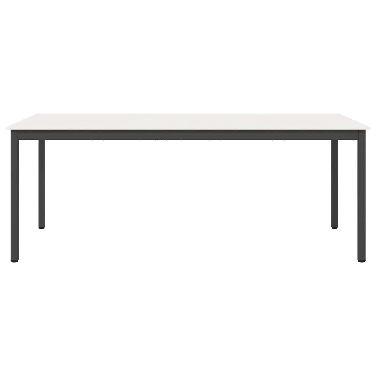 Dining Table Solid Pine Wood White 200 cm 100 cm