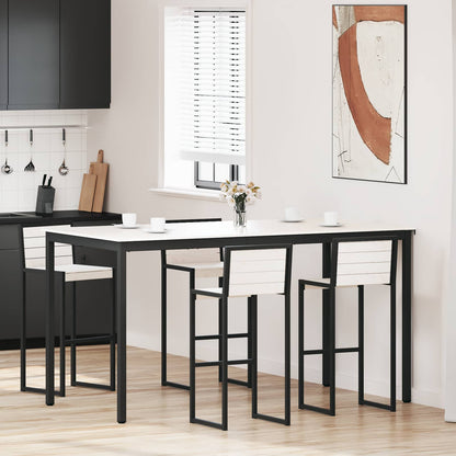 vidaXL Bar Table 200 x 100 x 105 cm Solid Pine Wood White Rectangular 1