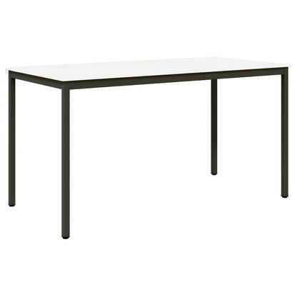 Bar Table Solid Pine Wood White 200 cm 100 cm