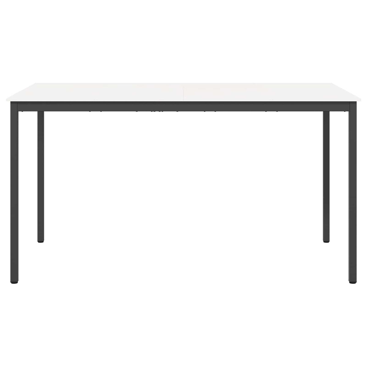 vidaXL Bar Table 200 x 100 x 105 cm Solid Pine Wood White Rectangular 5