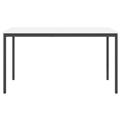 vidaXL Bar Table 200 x 100 x 105 cm Solid Pine Wood White Rectangular 5