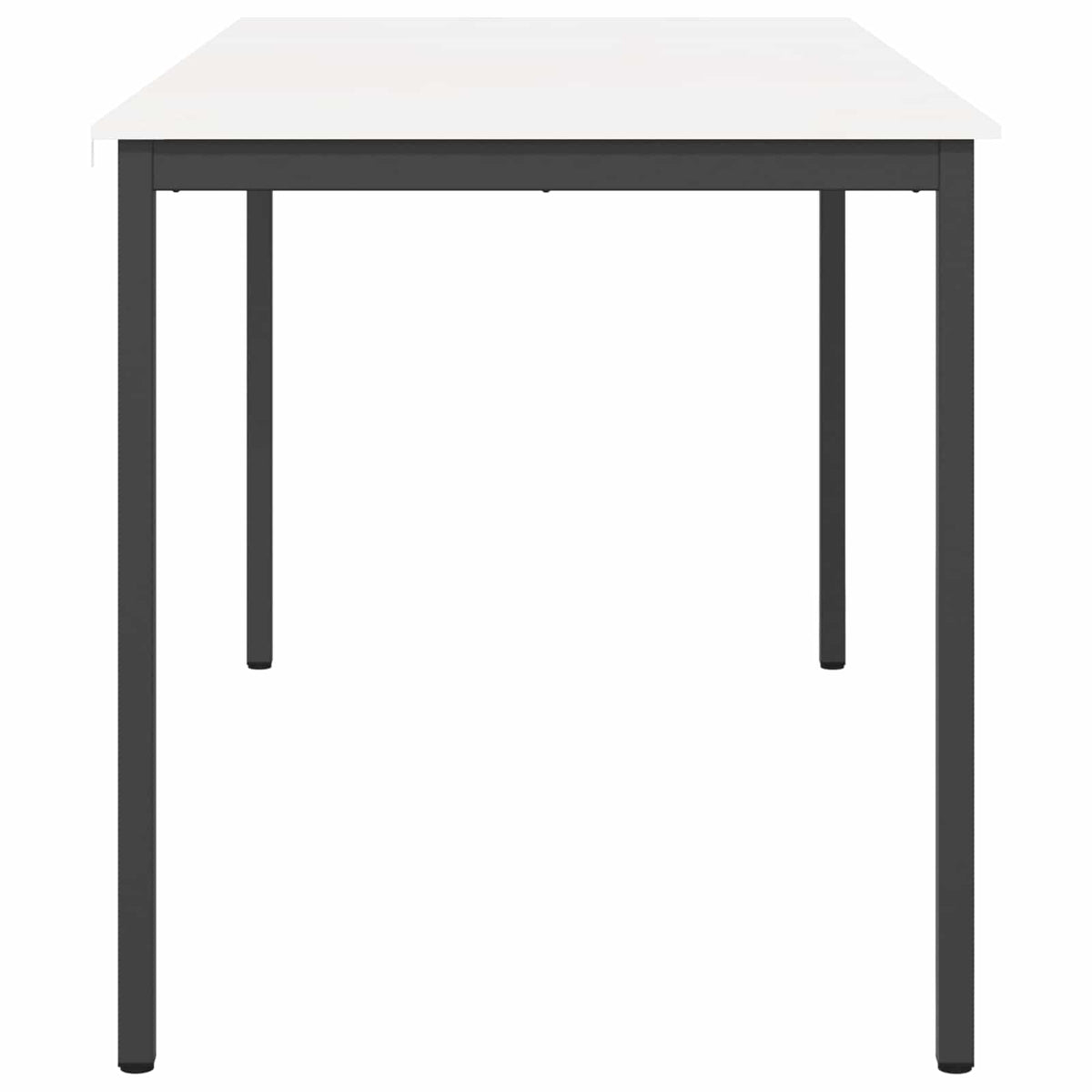 vidaXL Bar Table 200 x 100 x 105 cm Solid Pine Wood White Rectangular 6