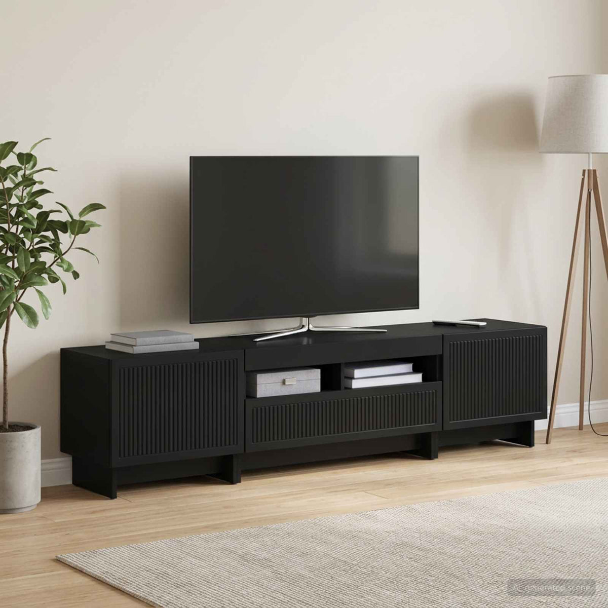 vidaXL 5 Piece LED TV Cabinet Engineered Wood
