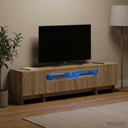 vidaXL 5 Piece LED TV Cabinet Engineered Wood