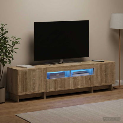 vidaXL 5 Piece LED TV Cabinet Engineered Wood