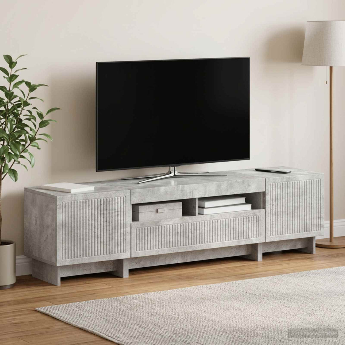 vidaXL 5 Piece LED TV Cabinet Engineered Wood