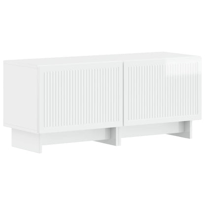 vidaXL 5 Piece LED TV Cabinet High Gloss White Engineered Wood 4