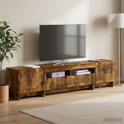 vidaXL 5 Piece LED TV Cabinet Engineered Wood