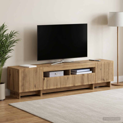 vidaXL 5 Piece LED TV Cabinet Engineered Wood