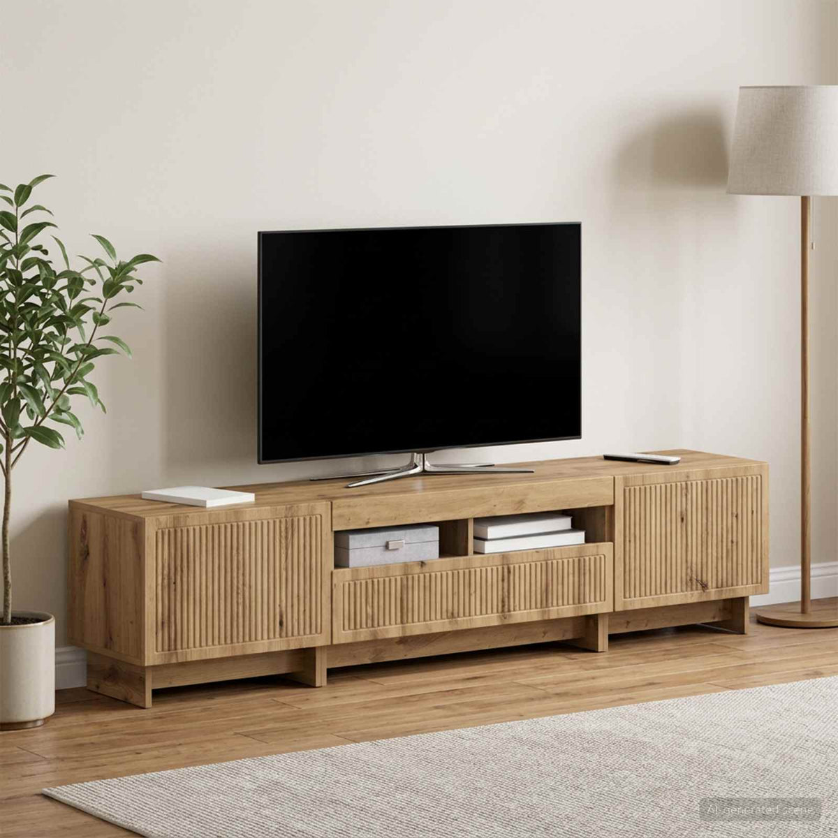 vidaXL 5 Piece LED TV Cabinet Engineered Wood