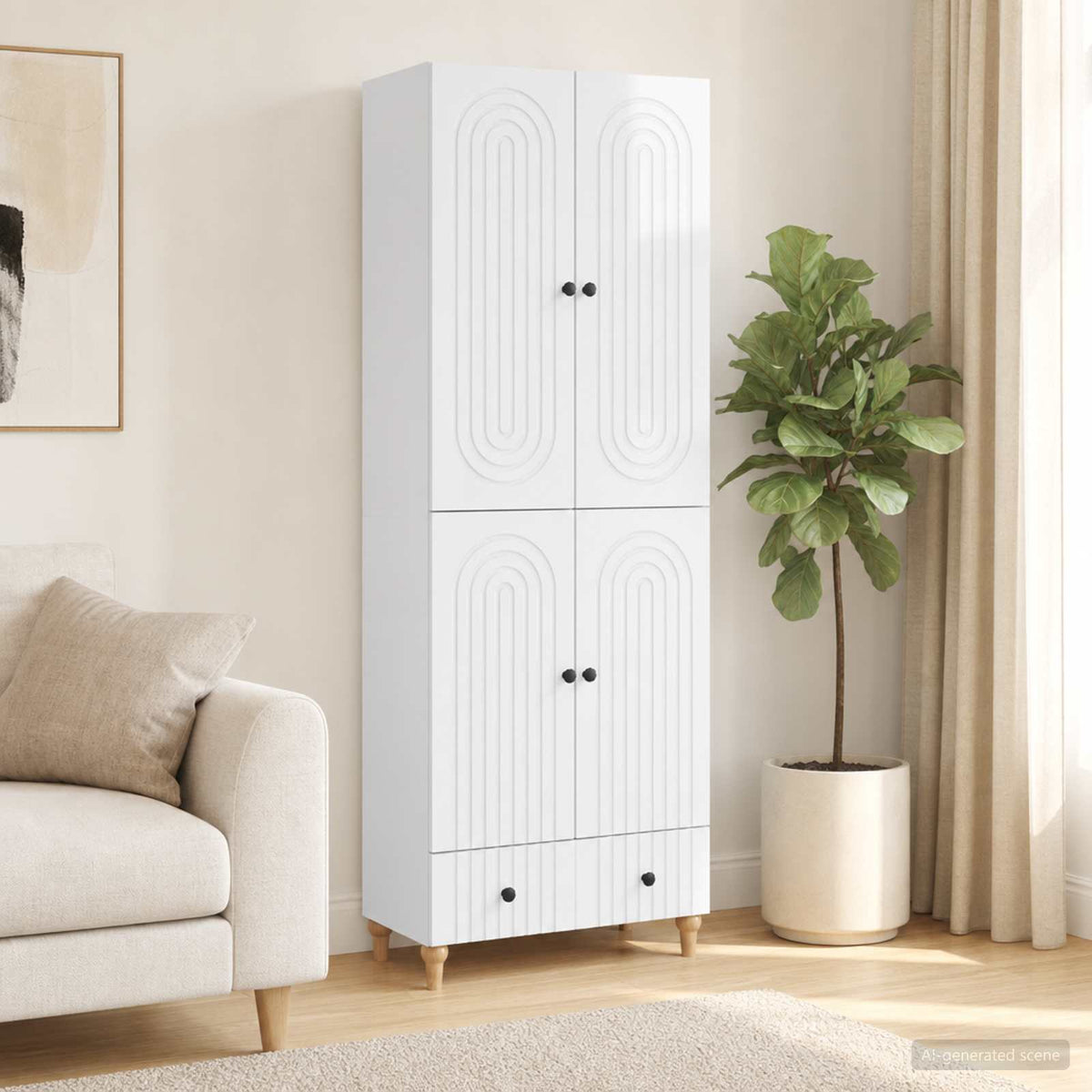 vidaXL Cabinet Set 2 pcs Engineered Wood 1