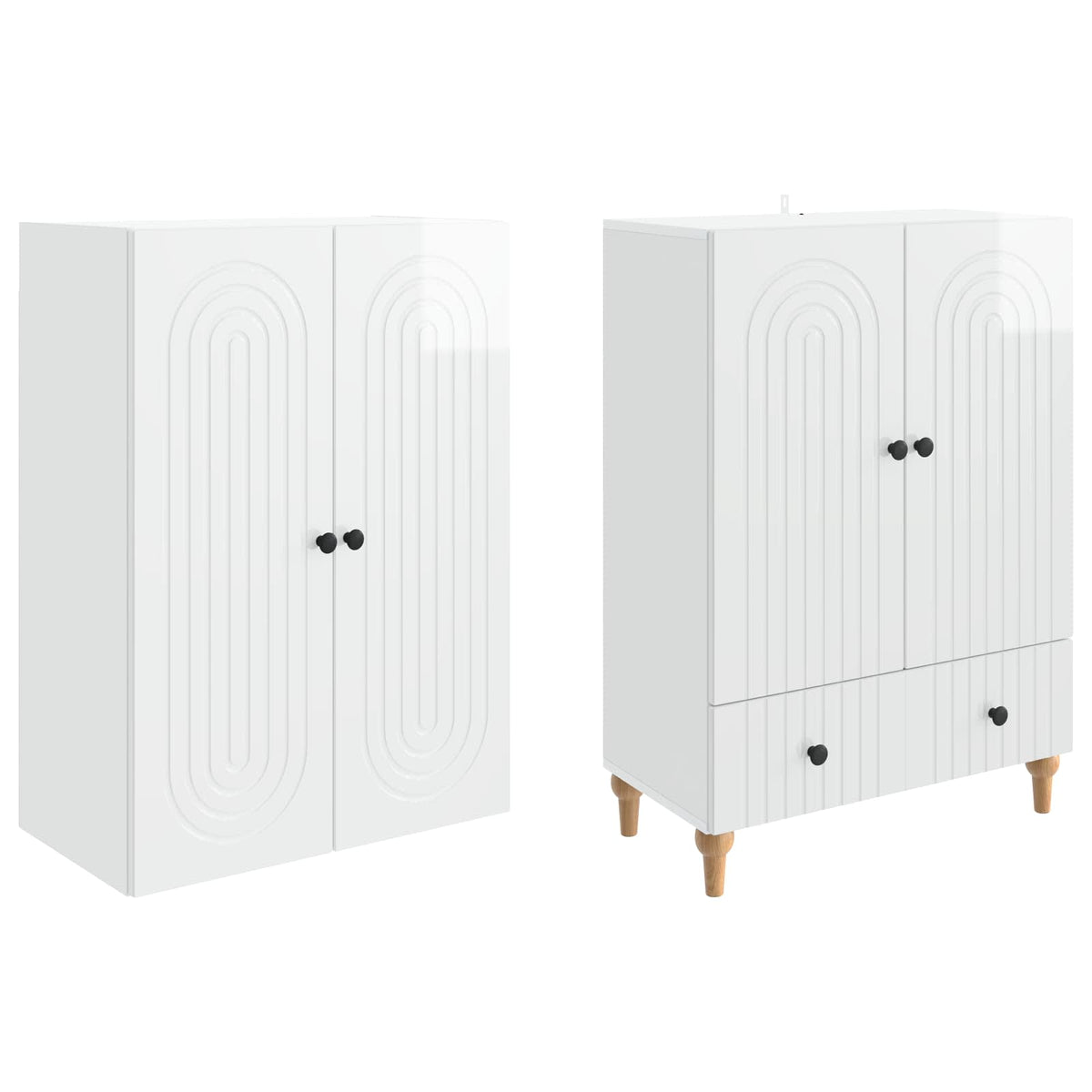 vidaXL Cabinet Set 2 pcs Engineered Wood 4