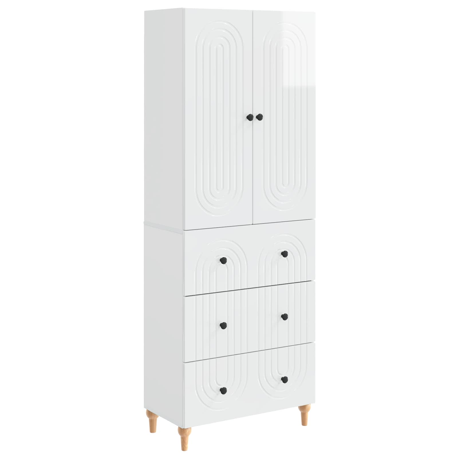 vidaXL Cabinet Set 2 pcs Engineered Wood 2