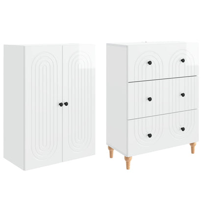 vidaXL Cabinet Set 2 pcs Engineered Wood 4