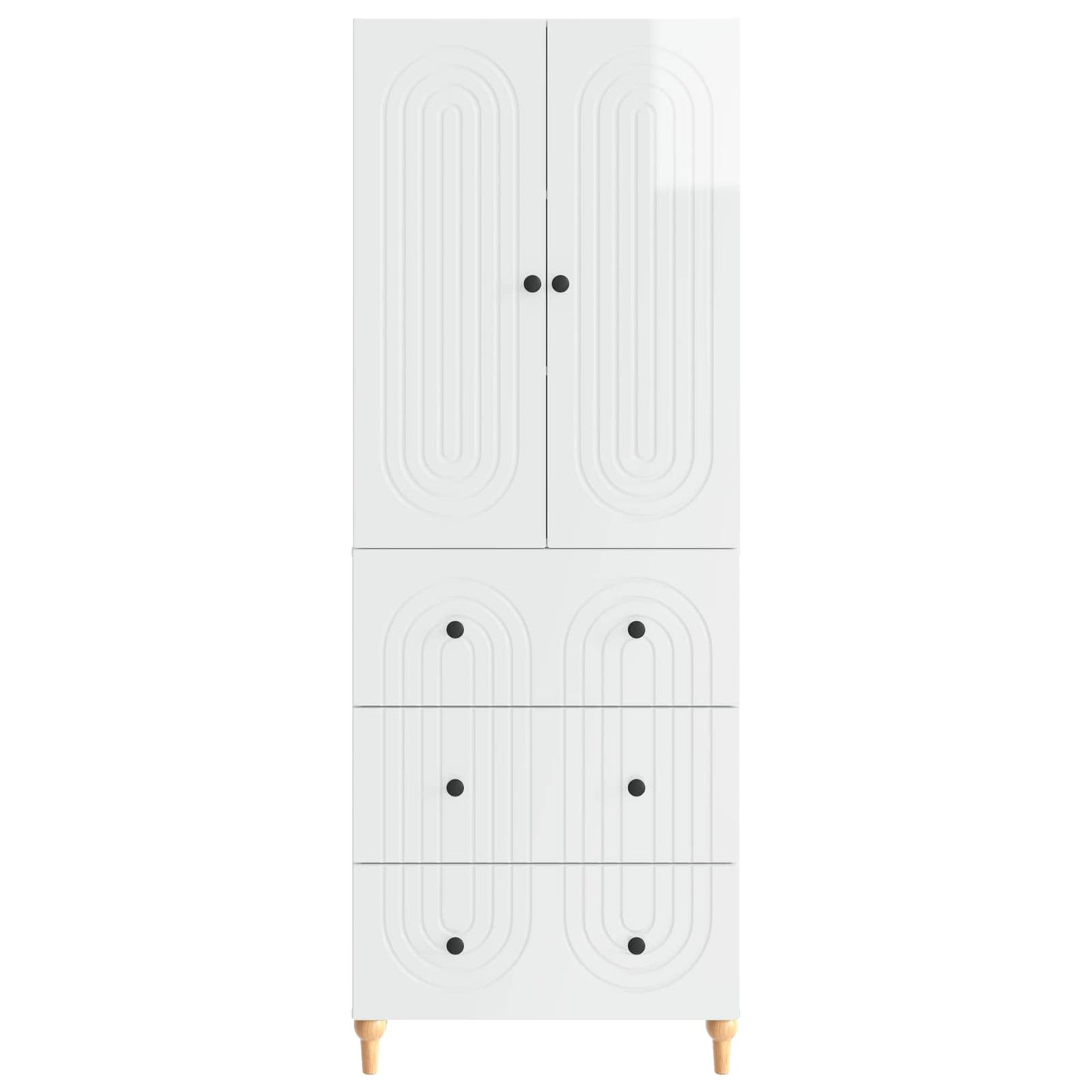 vidaXL Cabinet Set 2 pcs Engineered Wood 5