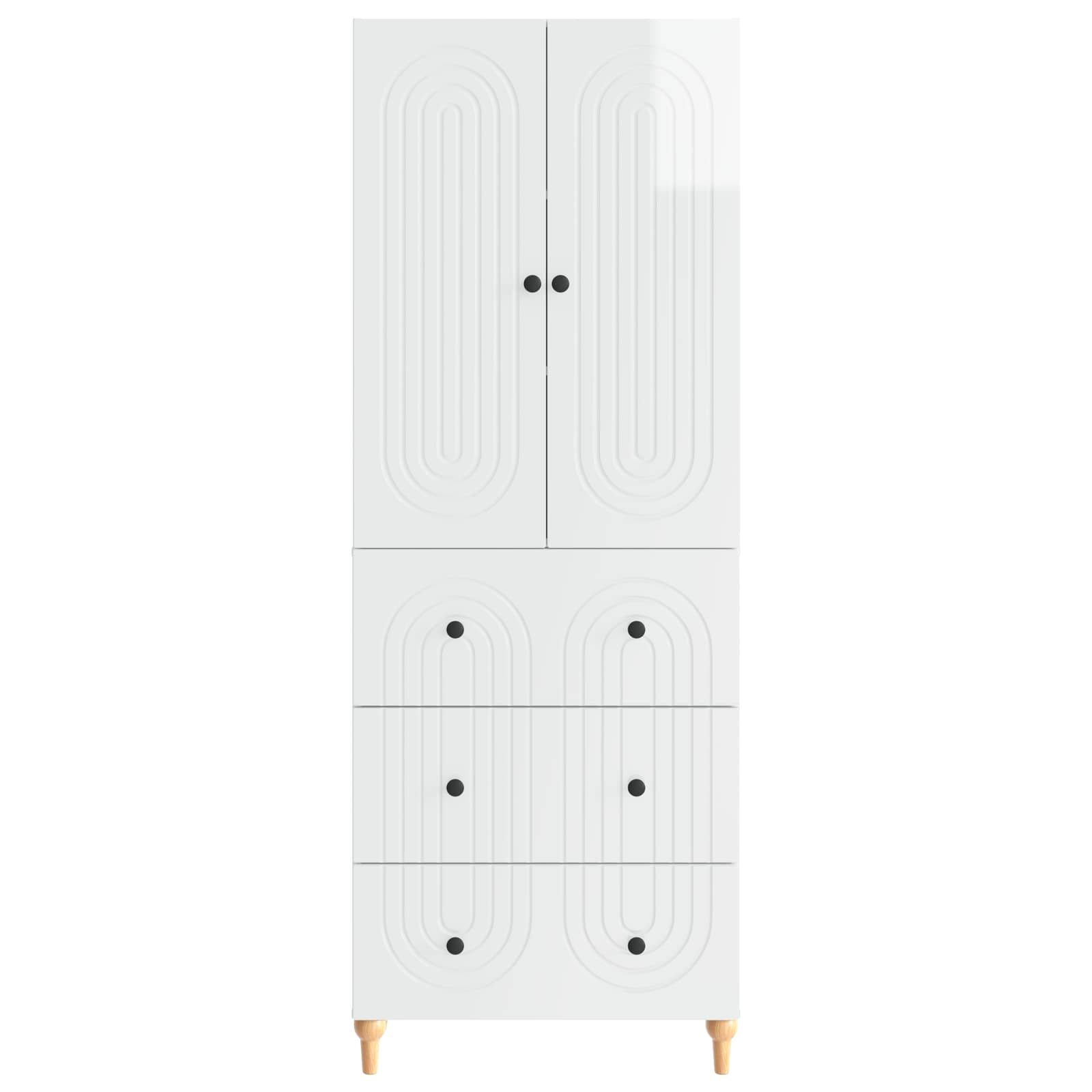 vidaXL Cabinet Set 2 pcs Engineered Wood 5