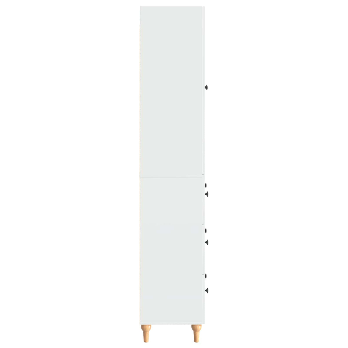 Cabinet Set 2 pcs Engineered Wood High gloss white