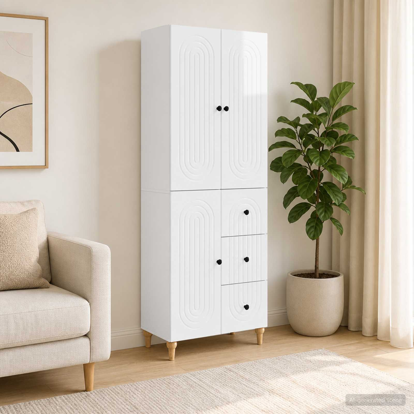 vidaXL Cabinet Set 2 pcs Engineered Wood 1