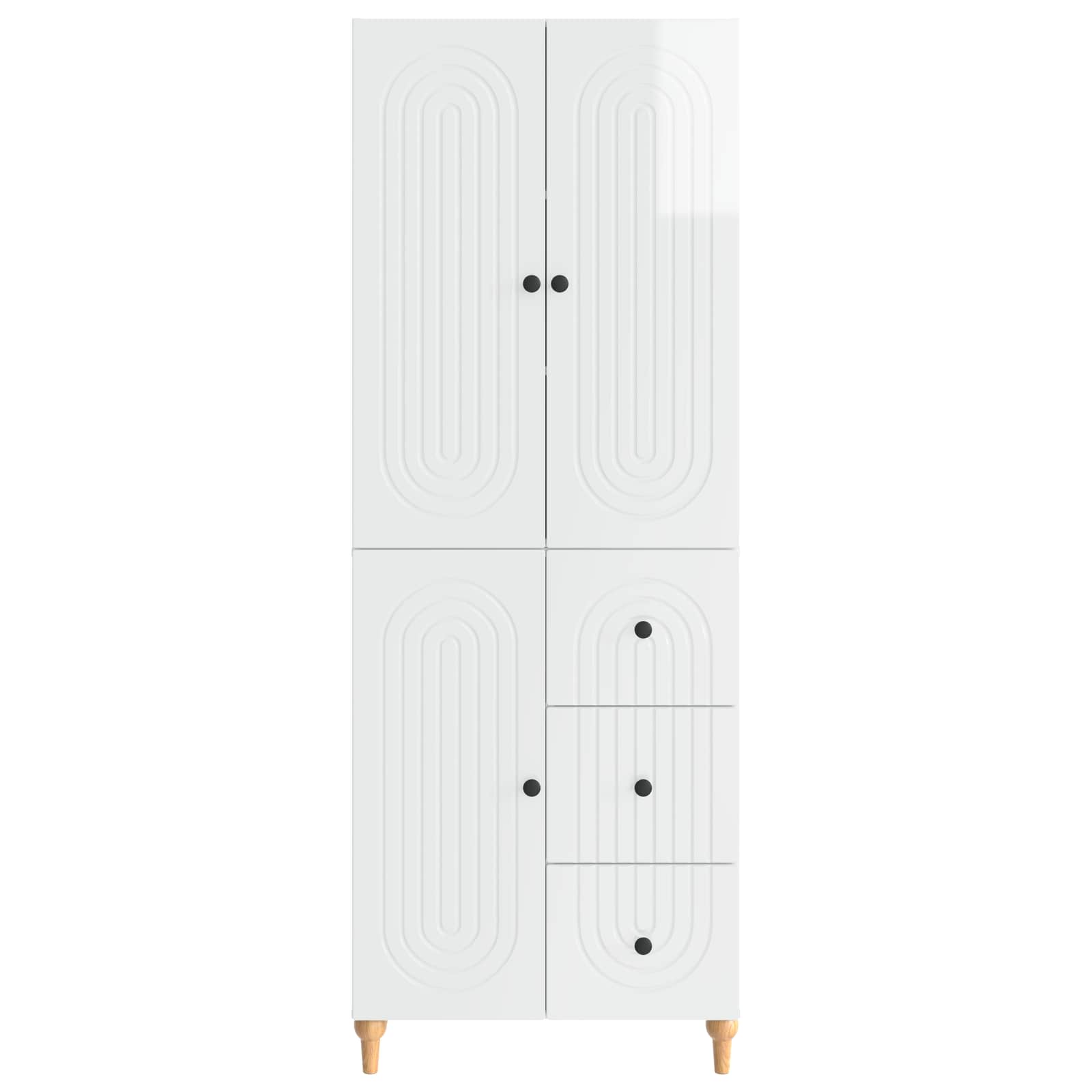 vidaXL Cabinet Set 2 pcs Engineered Wood 5