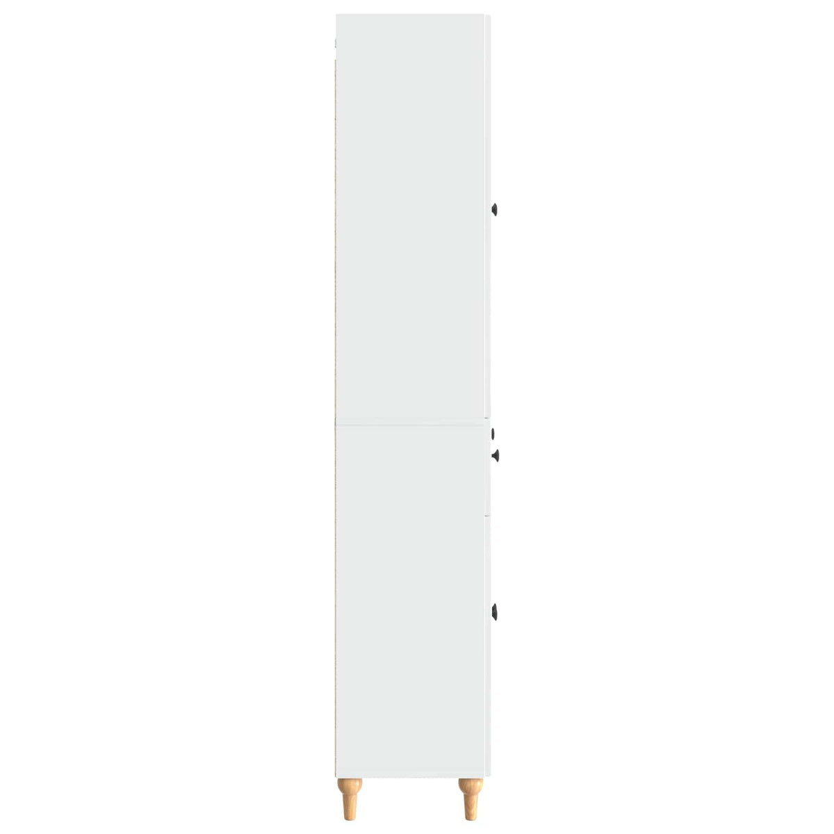 Cabinet Set 2 pcs Engineered Wood High gloss white
