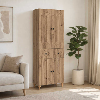 Cabinet Set 2 pcs Engineered Wood Artisan oak