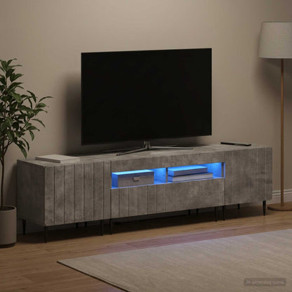 vidaXL 3 Piece LED TV Cabinet ZWOLLE Engineered Wood