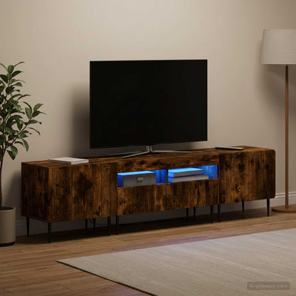 vidaXL 3 Piece LED TV Cabinet ZWOLLE Engineered Wood