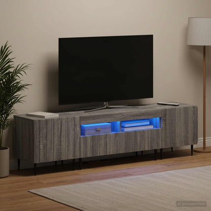 vidaXL 3 Piece LED TV Cabinet ZWOLLE Engineered Wood
